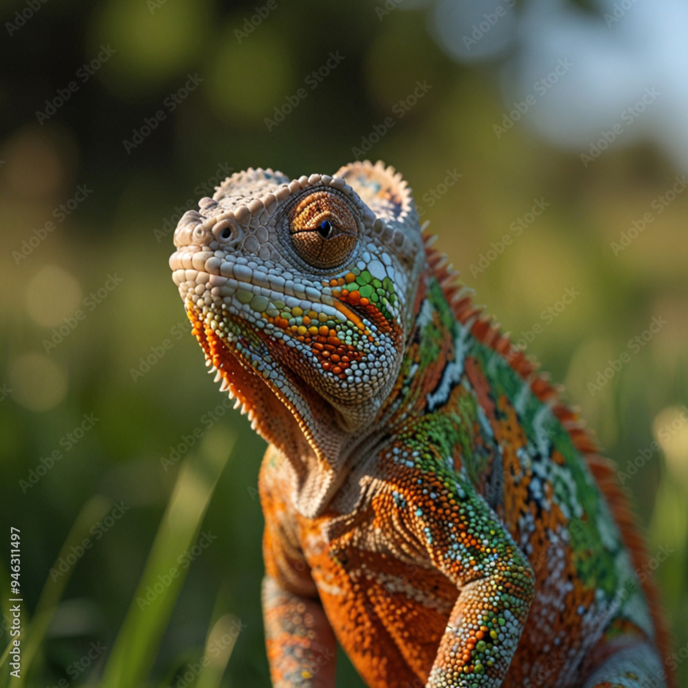 Obraz premium chameleon in garden
