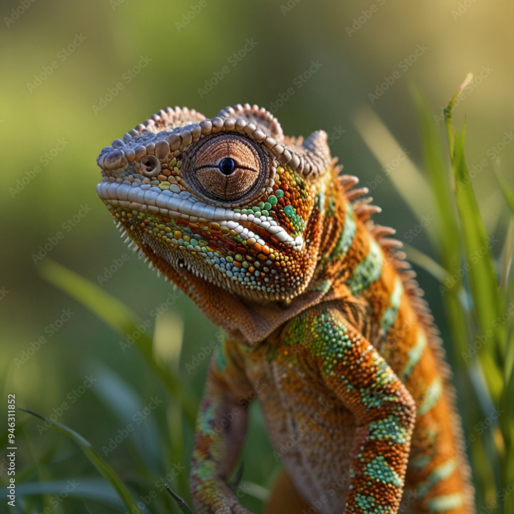 Obraz premium colorful lizard