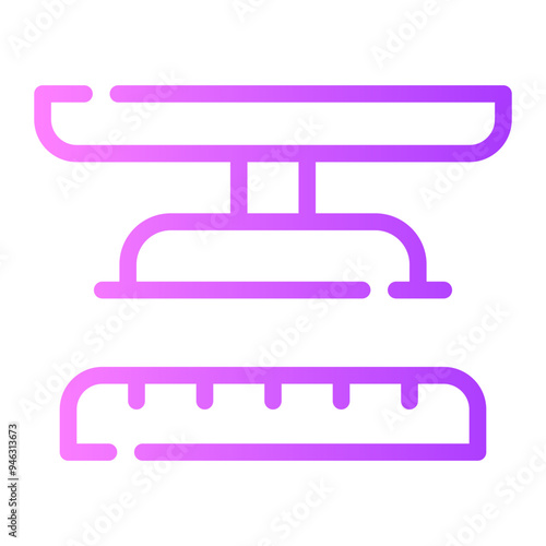 press machine gradient icon