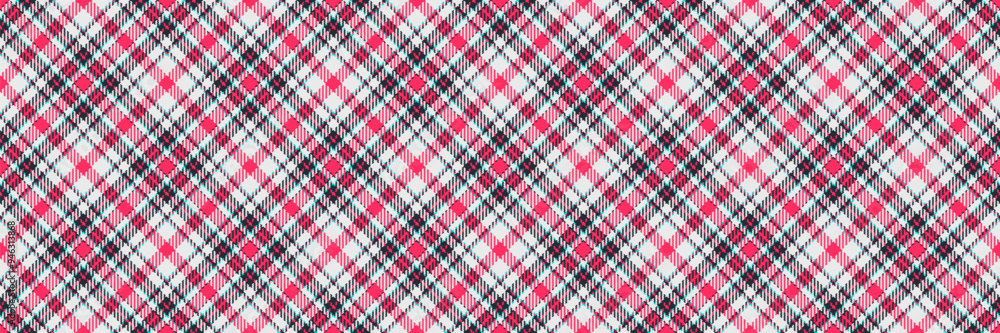 Worn vector fabric plaid, dogtooth textile pattern tartan. Intricate background texture seamless check in white and red colors. Worn vector fabric plaid, dogtooth textile pattern tartan. Intricate background texture seamless check in white and red colors.