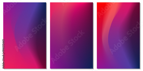 Tech colourful dark mesh background collection for poster or mobile application wallpaper.