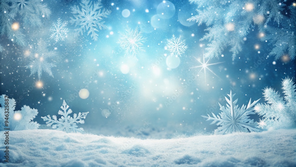 Frozen winter wonderland scene featuring snowflakes gently falling on a blank white canvas with a subtle texture, evoking a sense of serenity and creative possibilities. Frozen winter wonderland scene featuring snowflakes gently falling on a blank white canvas with a subtle texture, evoking a sense of serenity and creative possibilities.