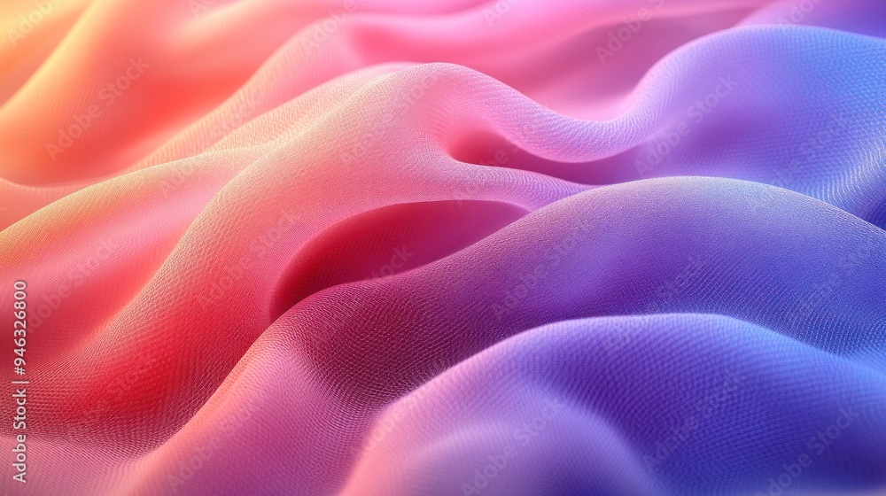 Fototapeta premium Abstract Fabric Texture with Gradient Colors
