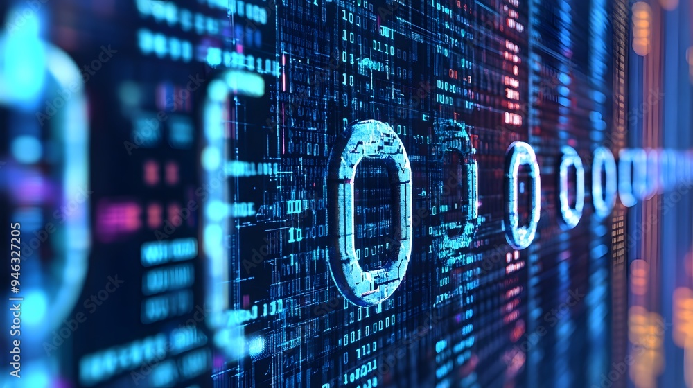 High-resolution close-up of blockchain code with AI data patterns integrated High-resolution close-up of blockchain code with AI data patterns integrated