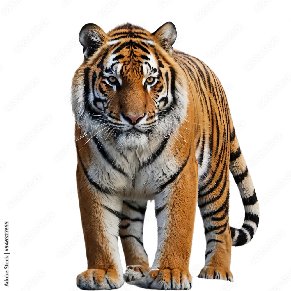 Fototapeta premium tiger isolated on with PNG transparent background image