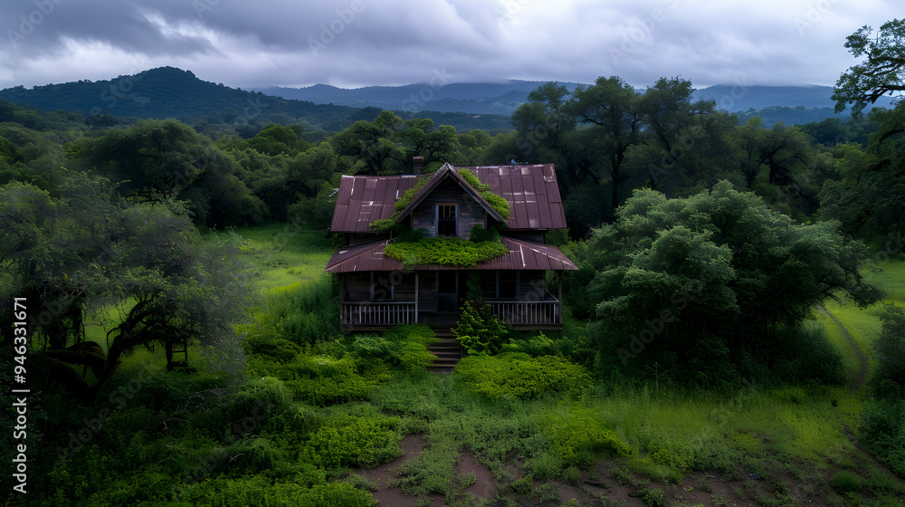 House The Middle Field Surrounded Tree House The Middle Field Surrounded Tree