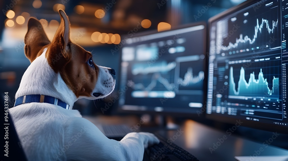 Analytical Canine Navigating Complex Data Visualizations in a Sleek ...