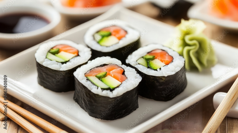 Delicious Salmon Sushi Rolls Delicious Salmon Sushi Rolls