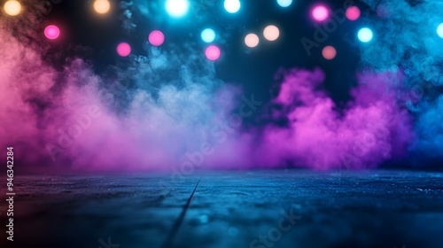 Wallpaper Mural Electrifying Rock Concert Stage Flooded with Vibrant Spotlights and Dynamic Lighting Effects Torontodigital.ca