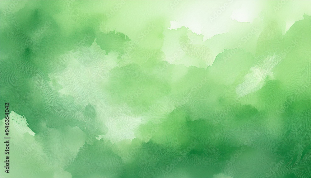 Fototapeta premium pale green watercolor texture background Generative AI