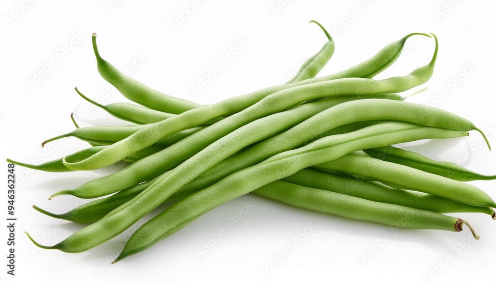 string bean isolated on white background string bean isolated on white background