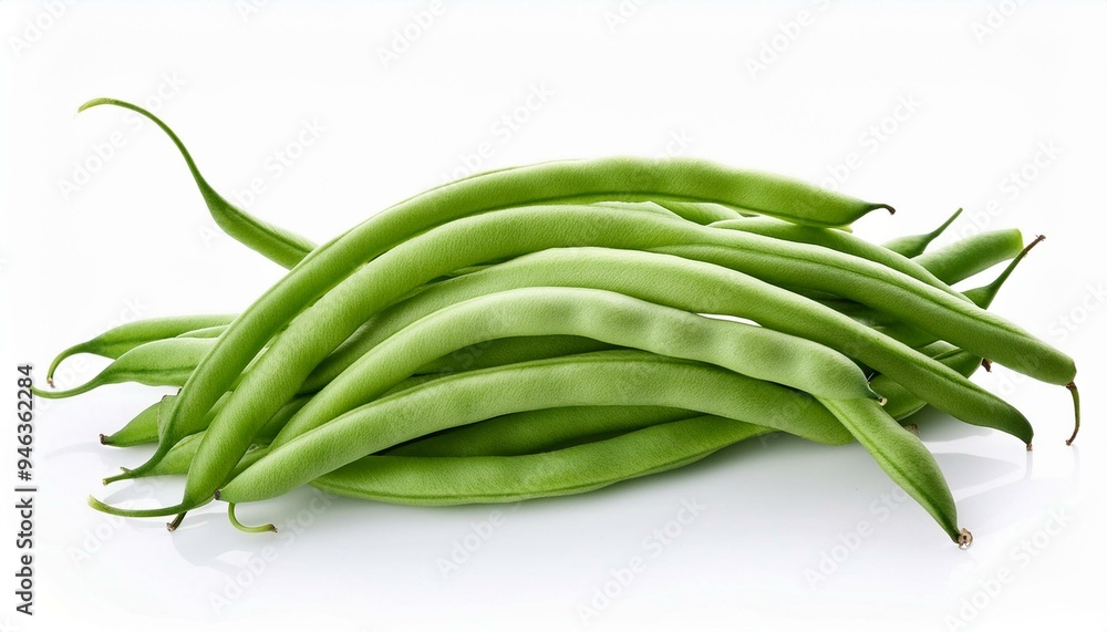 string bean isolated on white background string bean isolated on white background