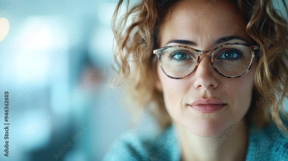 A close-up image of a woman wearing glasses, looking thoughtfully ahead, embodying contemplation and focus in a modern setting, representing intellectual curiosity and insight. A close-up image of a woman wearing glasses, looking thoughtfully ahead, embodying contemplation and focus in a modern setting, representing intellectual curiosity and insight.