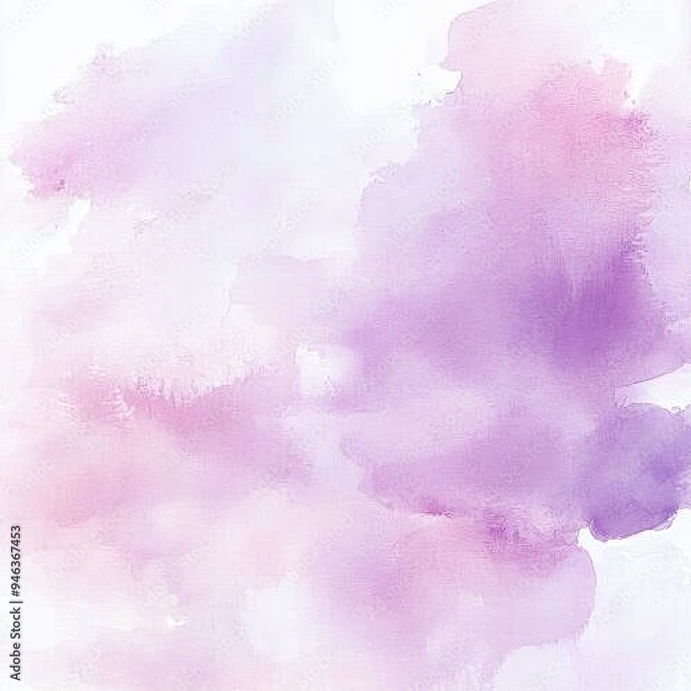 Fototapeta premium A soft and dreamy watercolor background in shades of purple, perfect for artistic projects or creative designs.