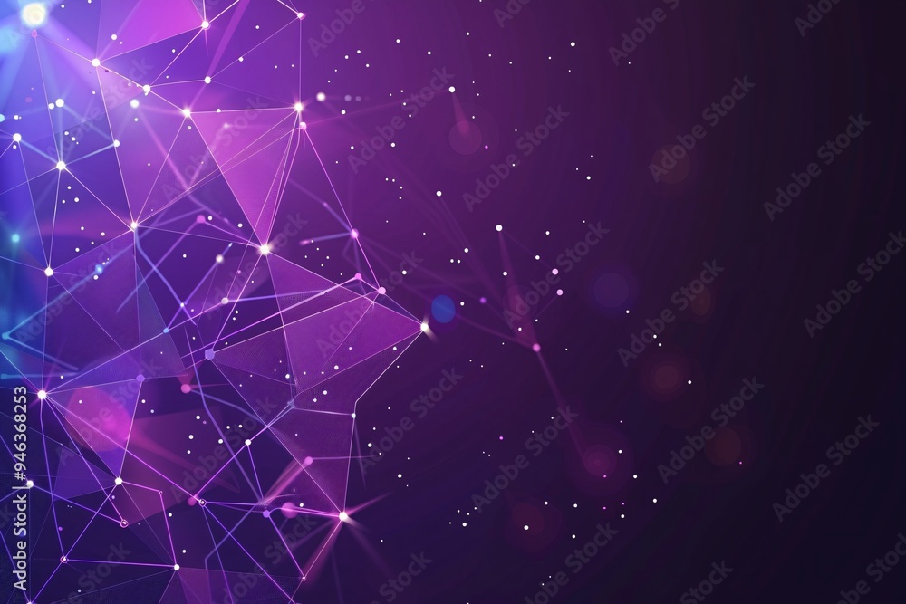 Abstract purple polygonal background with connecting dots and lines. Connection structure. Abstract purple polygonal background with connecting dots and lines. Abstract purple polygonal background with connecting dots and lines. Connection structure. Abstract purple polygonal background with connecting dots and lines.