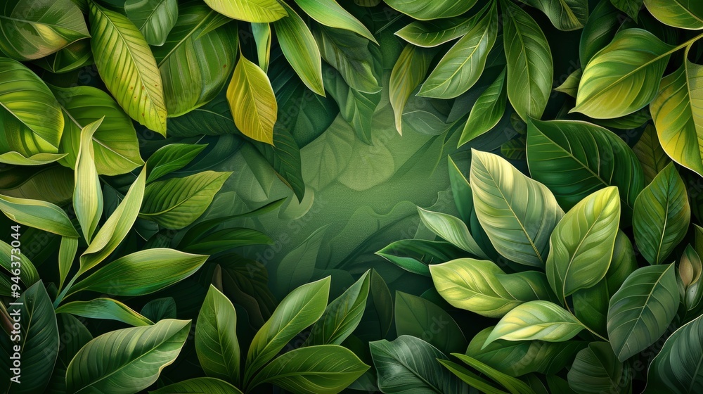 Lush Green Foliage Background Lush Green Foliage Background