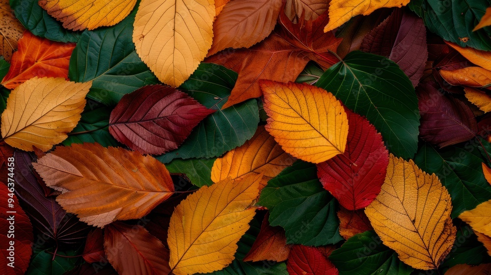 Vibrant Autumn Leaves Pattern Vibrant Autumn Leaves Pattern
