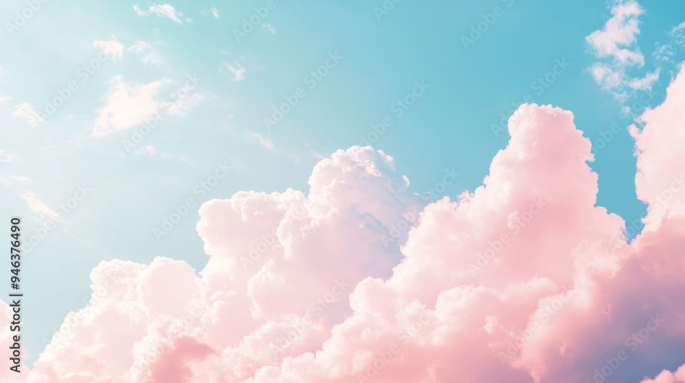 A pink and white cloud that is in the sky A pink and white cloud that is in the sky