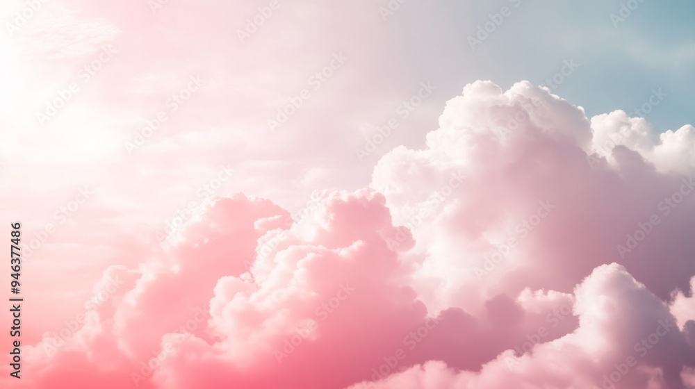 A pink and white cloud that is in the sky A pink and white cloud that is in the sky