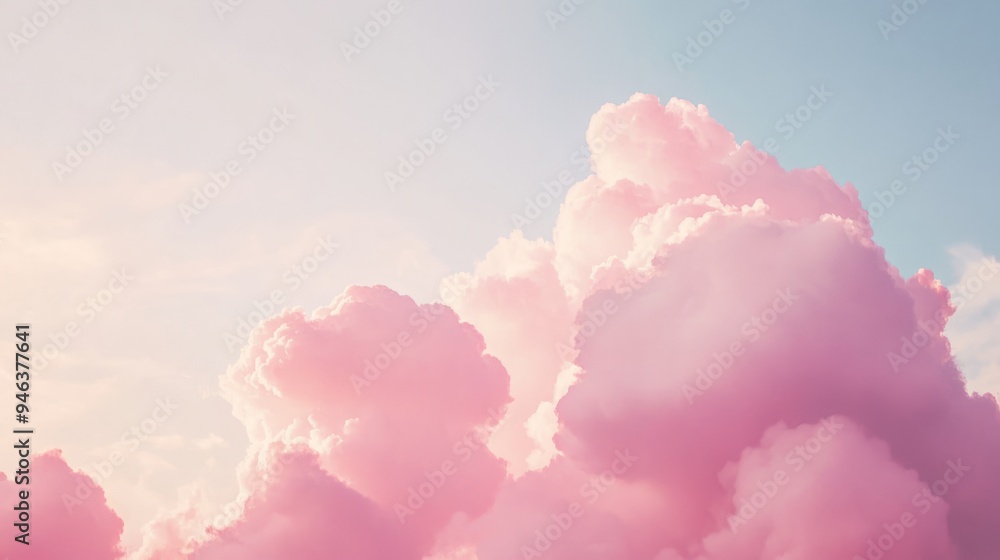 A pink and white cloud that is in the sky A pink and white cloud that is in the sky