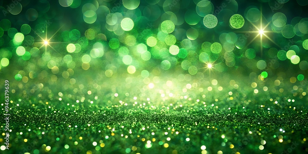 Luxurious green background with glitter on bokeh Royal green glitter texture surface Luxurious green background with glitter on bokeh Royal green glitter texture surface