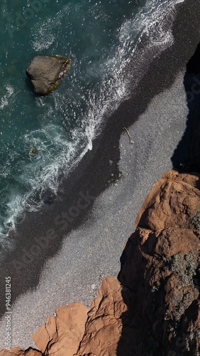 waves on the rocks