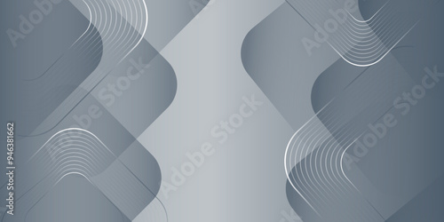 Abstract background with lines White background with diamond and triangle shapes layered in modern abstract pattern design Space design concept Suit for business, corporate, institution presentation.	