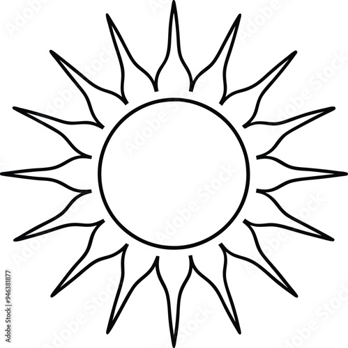 Vibrant sun rays coloring book designed to delight and entertain children
