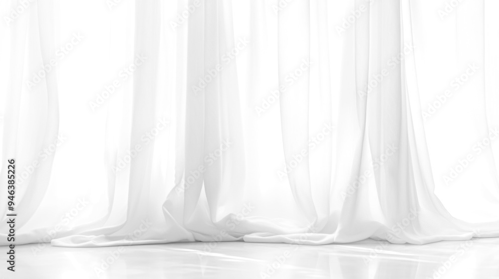 Soft white curtains background for graphic design or wallpaper. Soft white curtains background for graphic design or wallpaper.