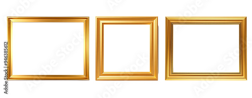 Obraz na płótnie Set of gold photo frames
w salonie