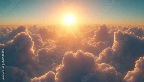 Majestic Celestial Revelation: Sacred Scripture Manifesting in Heavenly Skies. Ethereal World Book Day Concept with Elegant Minimalist Design, Gradient Textures for Cultural Marketing, Spiritual Inclu