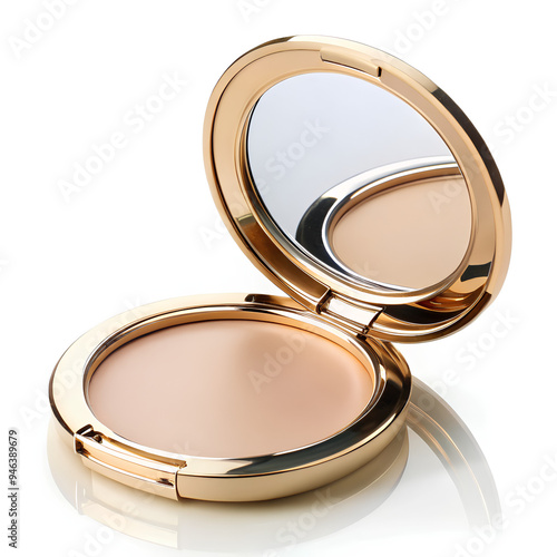 Round powder compact mirror 