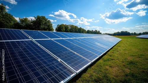 Highcapacity solar battery storage alongside solar panels