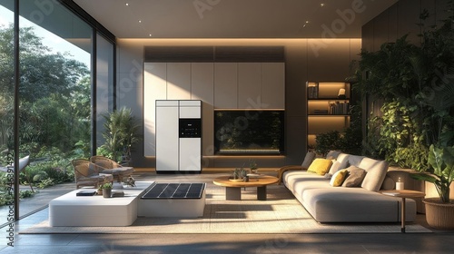 Inverter integrated with solar battery storage