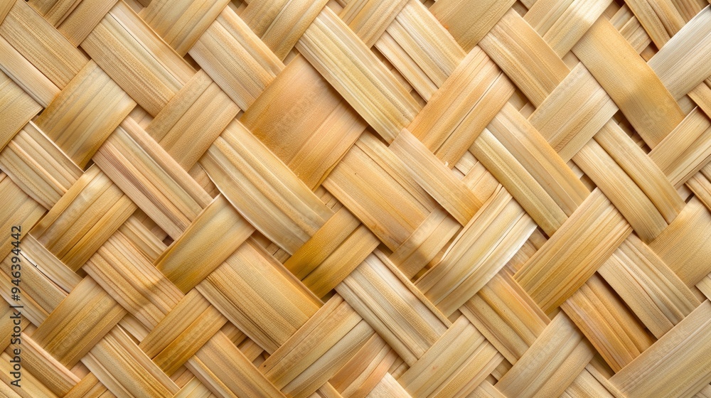 Woven Bamboo Mat Texture Woven Bamboo Mat Texture