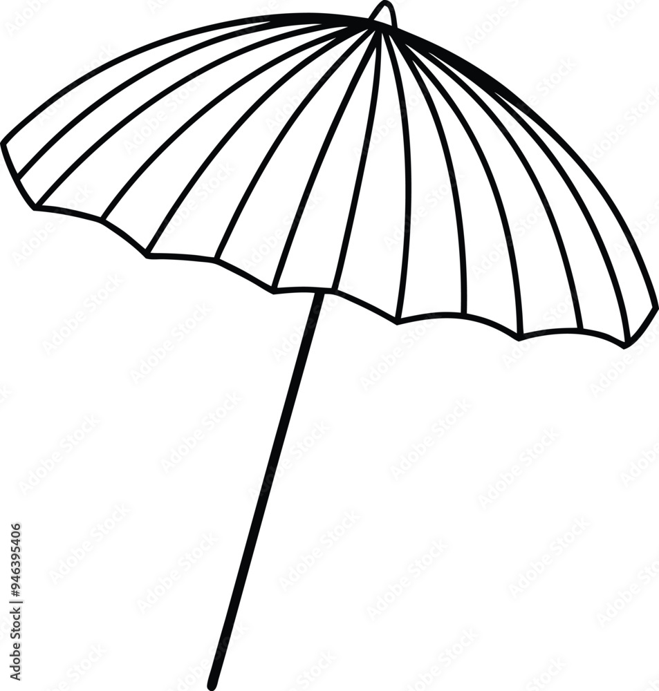 Bright striped beach umbrellas ready for kids to color and bring summer to life in their own unique way
Bright striped beach umbrellas ready for kids to color and bring summer to life in their own unique way