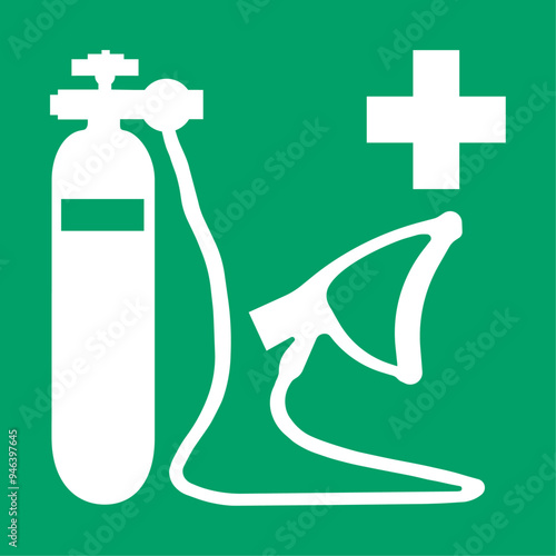 ISO 7010 E028 Oxygen resuscitator