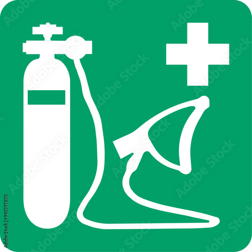 ISO 7010 E028 Oxygen resuscitator