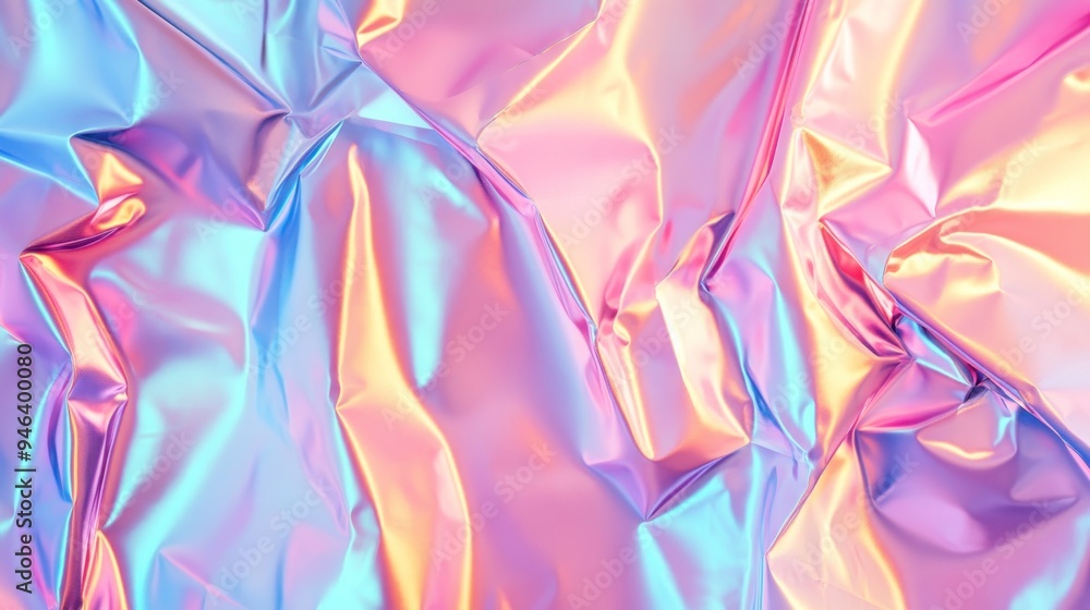 Abstract Holographic Texture in Vibrant Hues Abstract Holographic Texture in Vibrant Hues