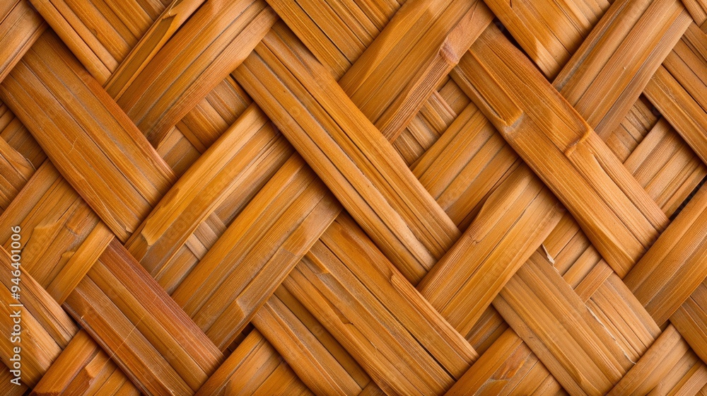 Woven Bamboo Pattern Background Woven Bamboo Pattern Background