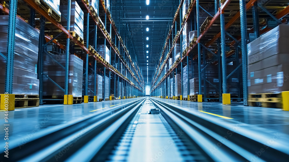 Fototapeta premium AI is streamlining supply chain management, reducing costs and improving accuracy.