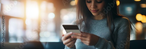 A young person smiles while viewing a money transfer notification on their smartphone, representing financial technology, digital payments, youth lifestyle, convenience, and connectivity.