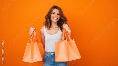 Woman with shopping bags