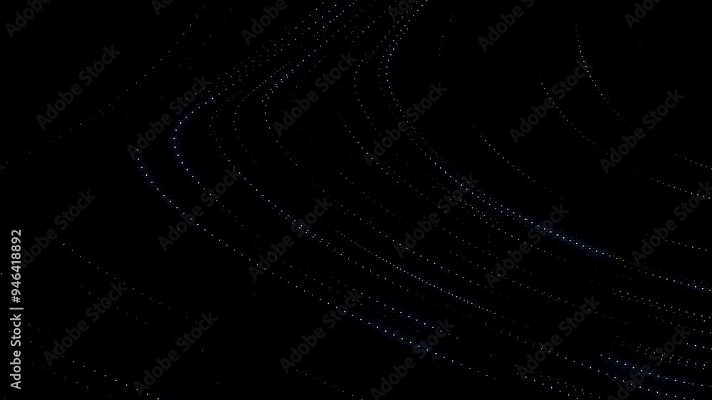 Abstract black and white background with glowing textures and flowing ...
