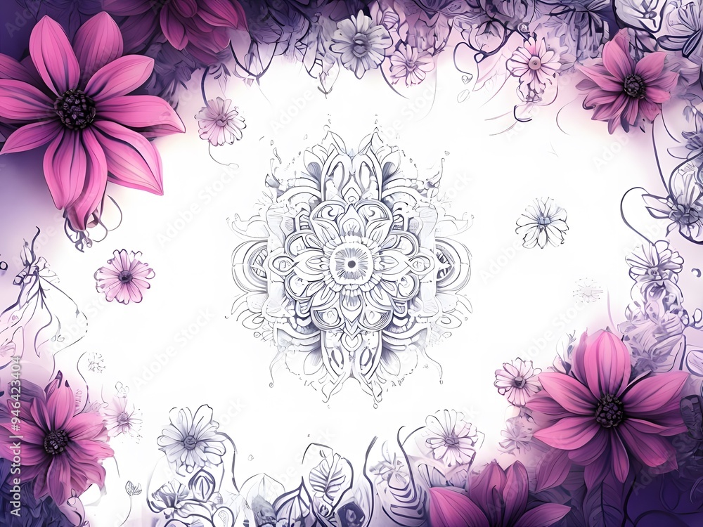 Abstract mandala art background Abstract mandala art background