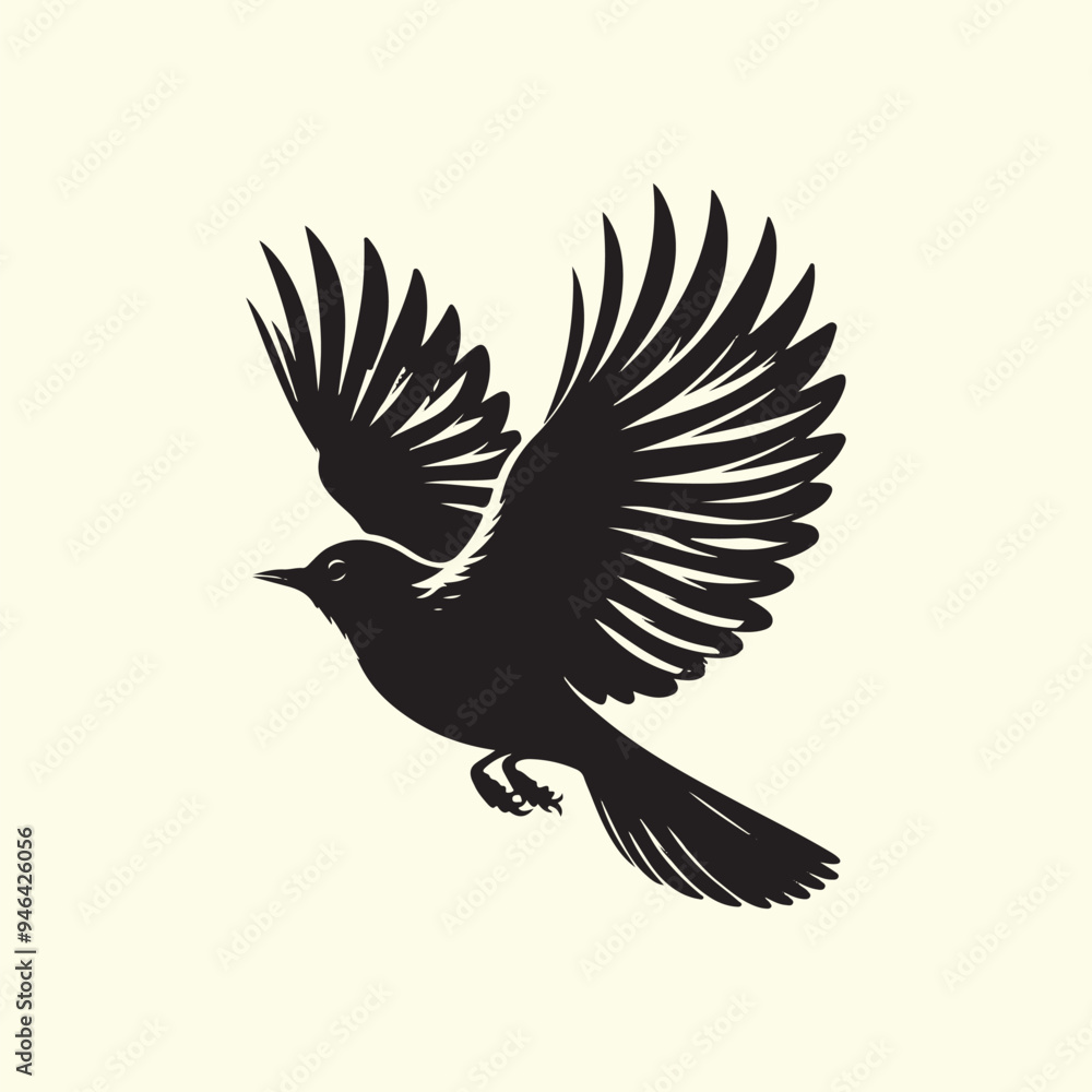 Black Silhouette of an American Robin Bird - Vector
Illustration with Transparent Background Black Silhouette of an American Robin Bird - Vector
Illustration with Transparent Background
