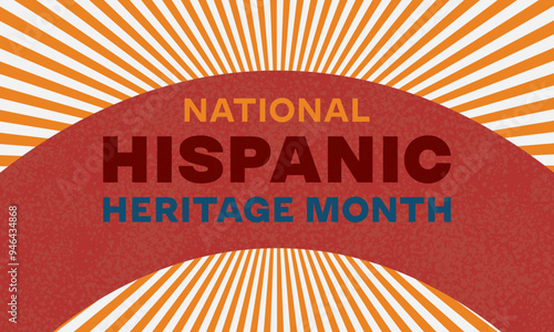 Hispanic Heritage Month background. Poster, card, banner	
