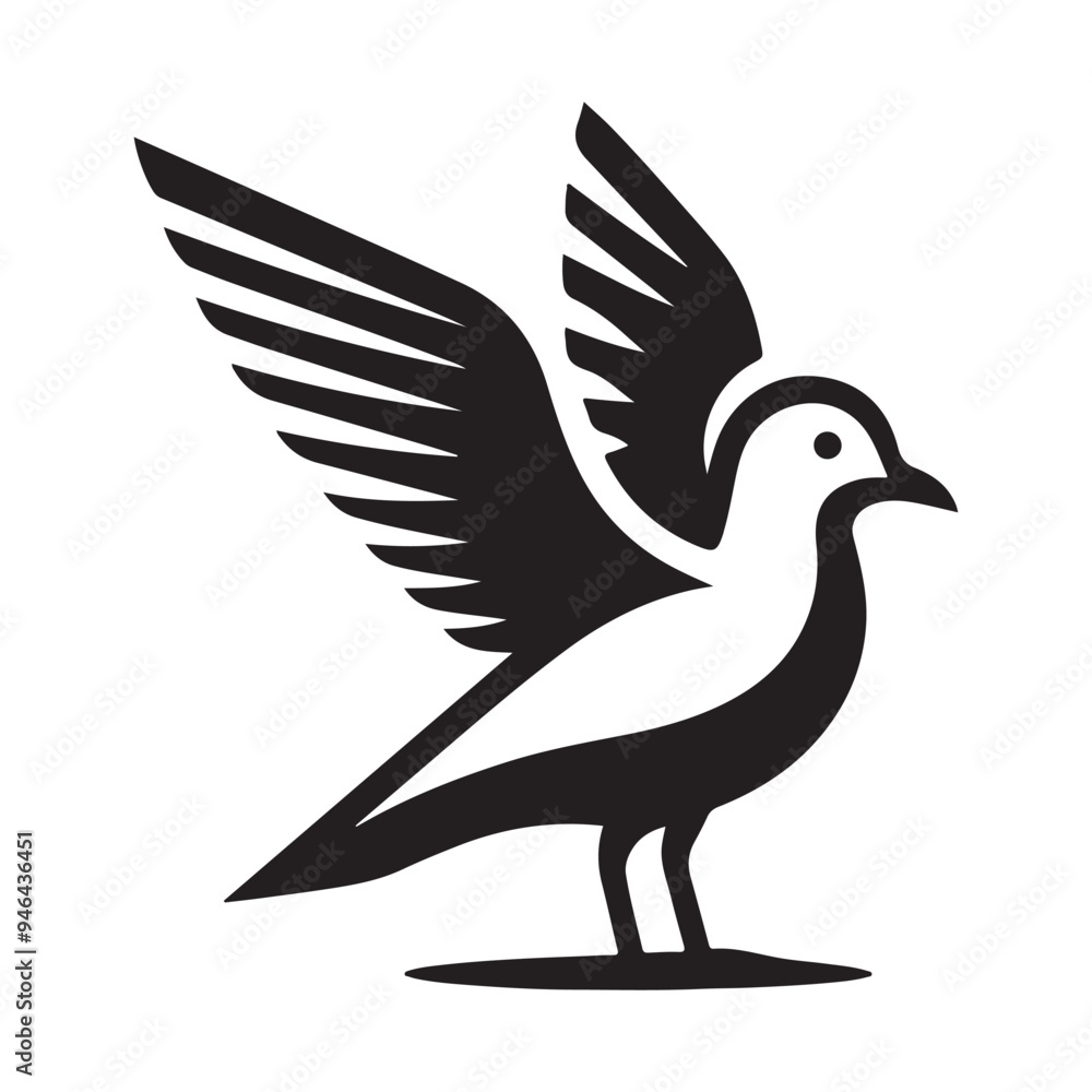 High-Quality Grey Gull Silhouette Vectors – Ideal for Print & Digital Use High-Quality Grey Gull Silhouette Vectors – Ideal for Print & Digital Use
