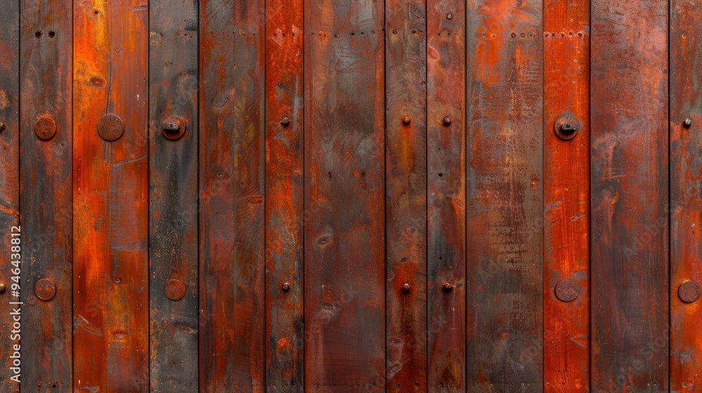Rusty Wooden Planks Background Texture
