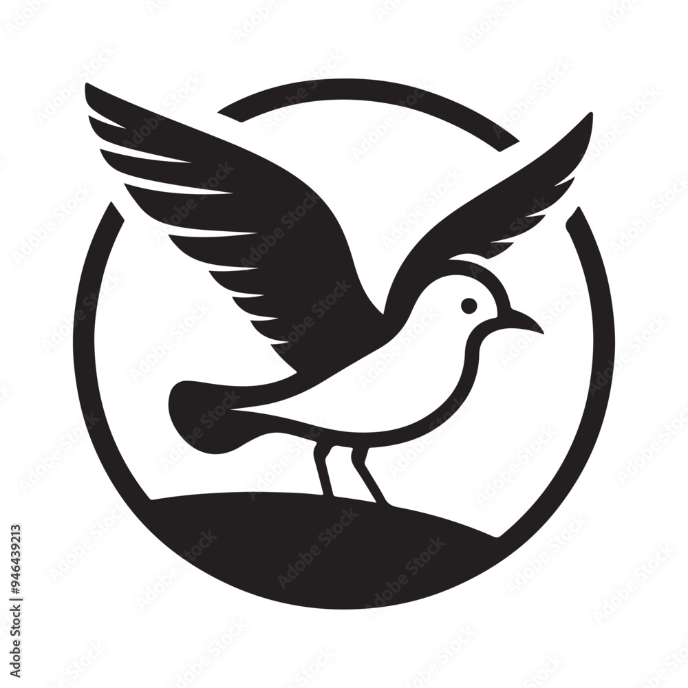 High-Quality Grey Gull Silhouette Vectors – Ideal for Print & Digital Use High-Quality Grey Gull Silhouette Vectors – Ideal for Print & Digital Use